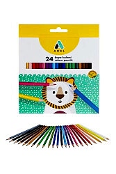 Adel 24 Renk Tam Boy Kuru Boya Kalemi 11039 - Adel