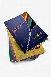 Alfa A4 Fon Kartonu Karışık Renk 10'lu - Alfa