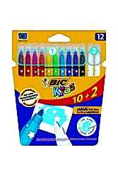 Bic 10+2 Kutu Silinebilir Keçeli Kalem - BIC