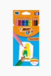 Bic 12 Renk Kuru Boya Kalemi Tam Boy - BIC