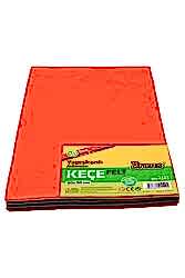 Brons A4 Yapışkanlı Keçe Karışık Renk 10'lu Paket Br-4201 - BRONS