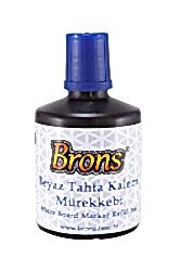 Brons Mavi Beyaz Tahta Kalemi Mürekkebi 100 ml Br-354 - Brons