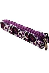 Brons 3001 Kalem Çantası Tekli Mor Kelebek - Brons