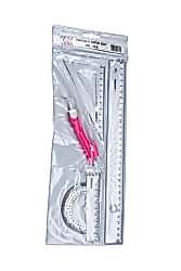 Brons Pergelli Çizim Takımı Cetvelli 30 cm Br-216 - Brons