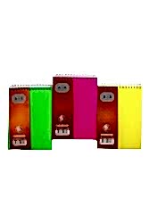 Dilman A6 80 Yaprak Çizgili Spiralli Plastik Kapak Dikey Bloknot - Dilman