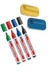 Edding E-260 Siyah Kırmızı Mavi Yeşil Tahta Kalemi Seti (4 Adet) - Edding