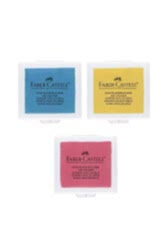 Faber Castell Hamur Silgi Plastik Kutulu Renkli 127321 - Faber Castell
