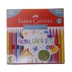 Faber Castell Hayal Gücü Seti 20'li 10 Keçeli + 10 Boya Kalemi - Faber Castell