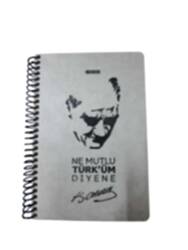Gıpta 17x24 120 Yaprak Çizgili Atatürk Spiralli Sert Kapak Defter 1550 - GIPTA