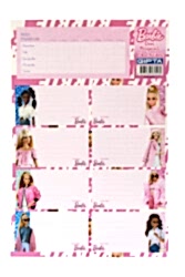 Gıpta Barbie Ders Programlı Okul Etiketi 3'lü - Gıpta