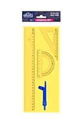 Hatas Eko Pergelli Çizim Takımı 30 cm Cetvelli 0811 - Hatas