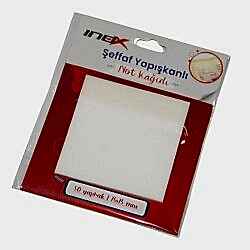 Inox Şeffaf Yapışkanlı Not Kağıdı No:9612 - Inox