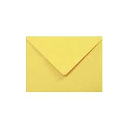 Kare Limon Sarı Renkli Zarf 13 x 18 cm 120 gr - Kare