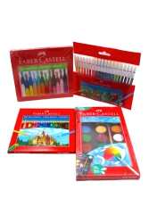Kırtasiye Ofisi Faber Castell Anaokulu ve İlkokul 4 Parça Premium Boya Seti - Kırtasiye Ofisi