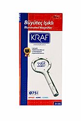 Kraf Büyüteç Işıklı 75 mm 312G - Kraf