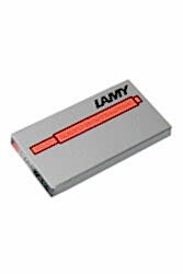 Lamy Kırmızı Dolma Kalem Kartuşu 5'li Kutuda T-10 - Lamy