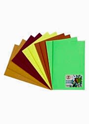 Lino Fosforlu El İşi Kağıdı 5 Renk 10'lu 20 x 30 cm - Lino