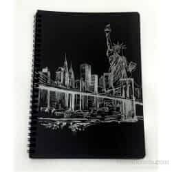 Liz Siyah Defter Spiralli 17 x 24 cm - Liz