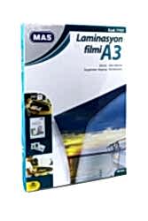 Mas A3 125 Mic Polyester Kaplama Malzemesi 100'lü - Mas