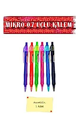Mikro 0.7 Versatil Kalem + Tombow 6'lı 0.7 Kalem Ucu Seti (A5 Defter Hediye) - 6