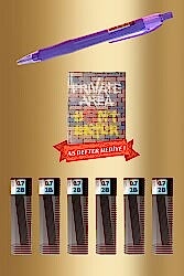 Mikro 0.7 Versatil Kalem + Tombow 6'lı 0.7 Kalem Ucu Seti (A5 Defter Hediye) - Mikro