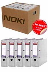 Noki Beyaz Geniş Klasör Seti (10 Adet) - Noki