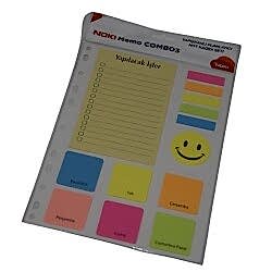Noki Yapışkanlı Not Kağıdı Seti Memo Combo 3 No:12703 - Noki