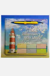 Notyaz Kalemli Bloknot Mousepad Smıle Kbm-3327 - Notyaz