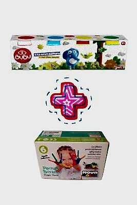 Nova Color Parmak Boyası 25 ml 6'lı + Bu-Bu 4'lü Oyun Hamuru Seti - 13