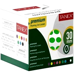 Taneks 30Mm Beyaz Nokta Etiket 2000'li - Taneks