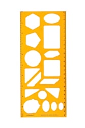 Yıldızlar Geometrik Şablonlu Cetvel 30 cm - Yıldızlar